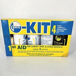 Certified Cert-Kit 4 Pack Carpet Upholstery Spotting Kit Cleaner 944-072 Yellow